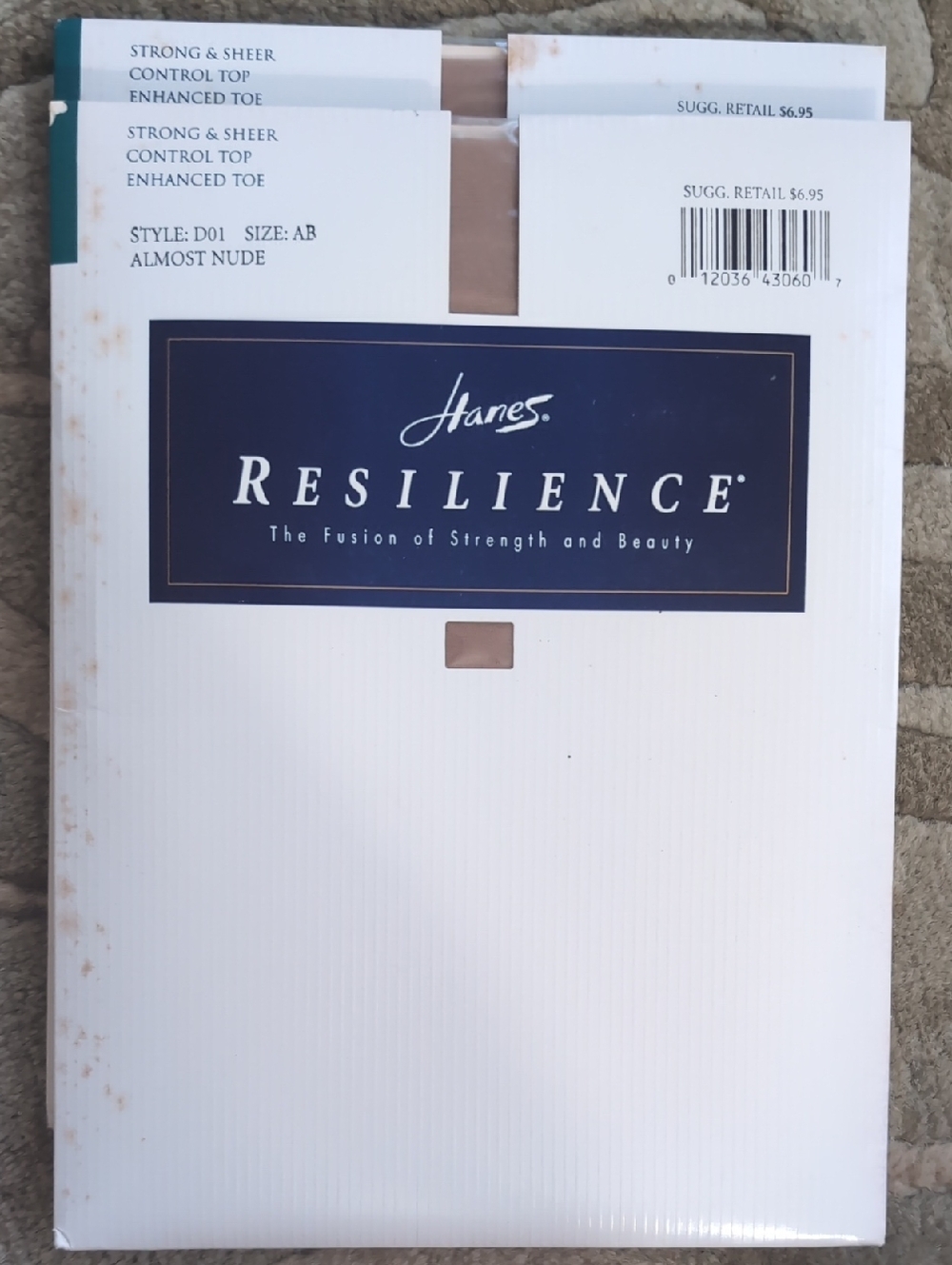 2 New Hanes Resilience Hosiery - size AB